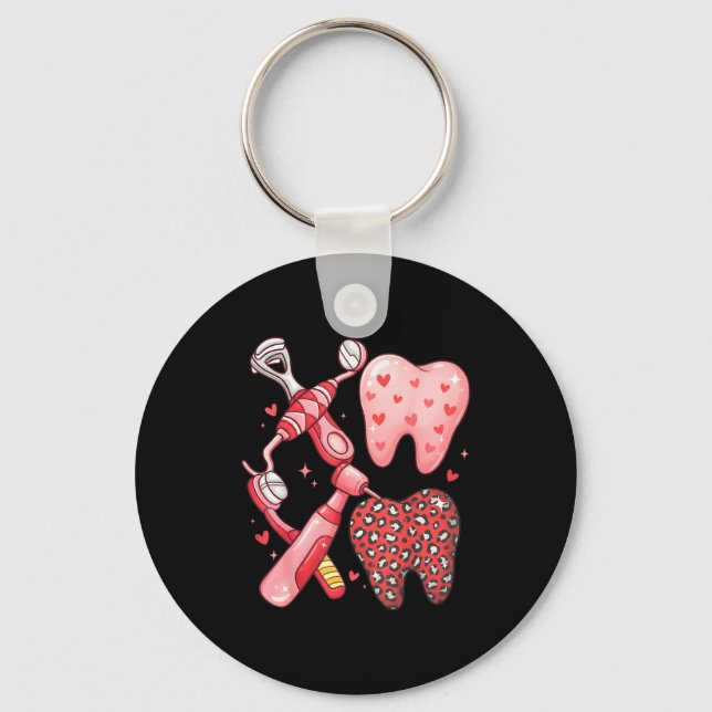 Porte-clés Dentiste valentine assistant dentaire tee dentaire (Recto)