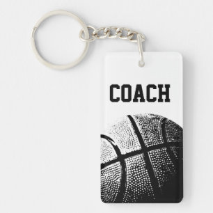 Porte-clés d'entraîneur de basket-ball