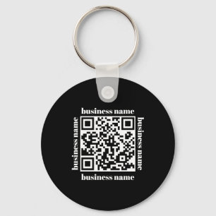 porte-clés d'entreprise code QR minimaliste budget