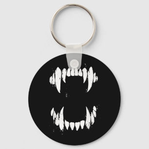 Porte-clés Dents de monstre de loup de chien vampire d'Hallow
