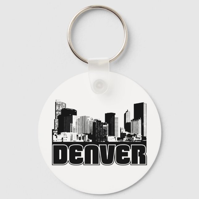 Porte-clés Denver Skyline (Recto)