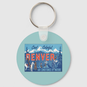 Porte-clés Denver vintage le Colorado