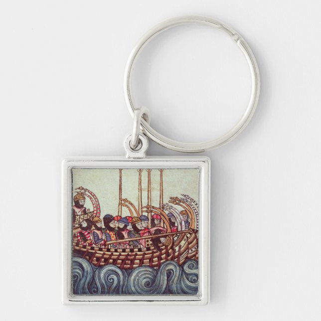 Porte-clés Départ d'un bateau pour les croisades, (Devant)