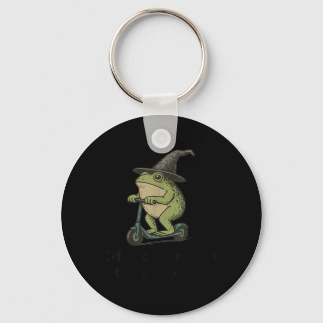 Porte-clés Départ Pour Engager Tom Foolery Frog, Drôle Whimsi (Recto)