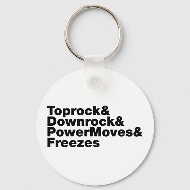 Porte-clés Déplacements de rupture (Breakdance) (Recto)