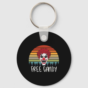 Porte-clés Déplaisant Clown Vintage Rétro Effrayant Mal Horre