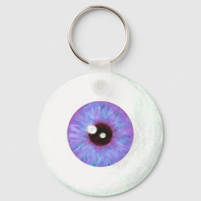 Porte-clés Déplaisant Lavendar Azure Eyeball Porte - clé (Recto)