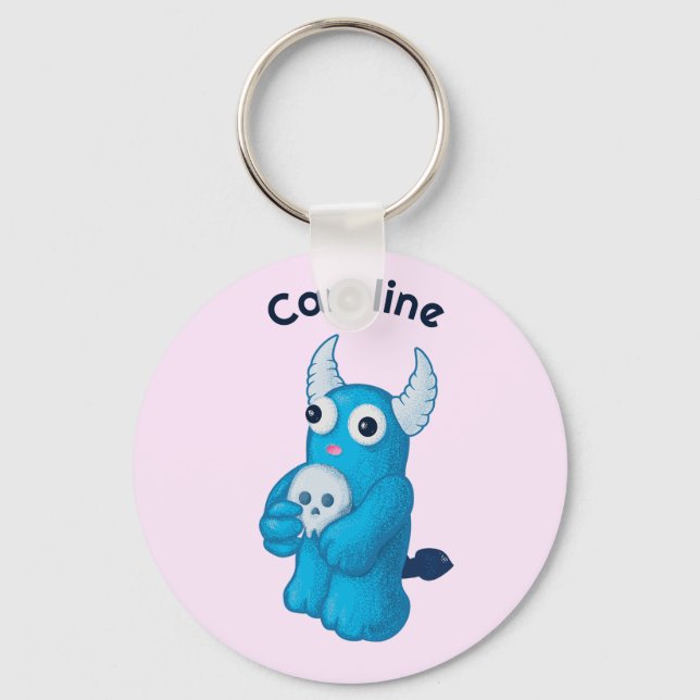 Porte-clés Déplaisant mon Demon Kawaii Pastel Nom de goth (Recto)