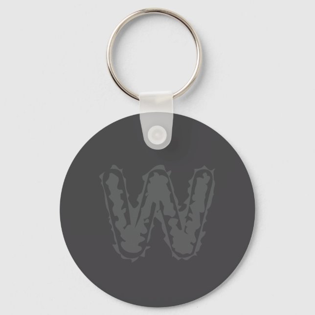 Porte-clés Déplaisant Monogramme Gris sur gris (Recto)