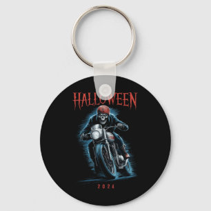 Porte-clés Déplaisant Skeleton Biker Sur Moto Halloween Spot