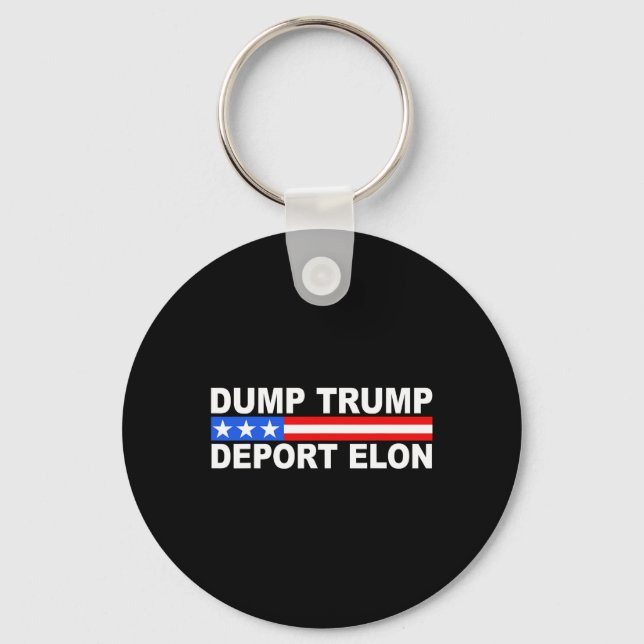 Porte-clés Déportation Trump Elon 50501 (Recto)