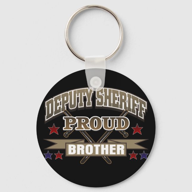 Porte-clés Deputy Sheriff Proud Brother (Recto)