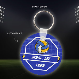 Porte-clés d'équipe de sport de volley-ball person