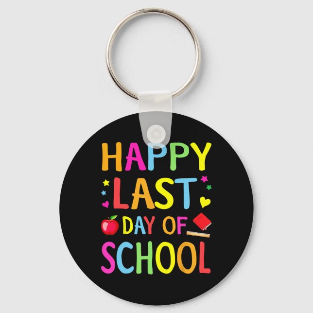 Porte-clés Dernier Jour D'école Drôle Fin D'année Enseignant  (Recto)