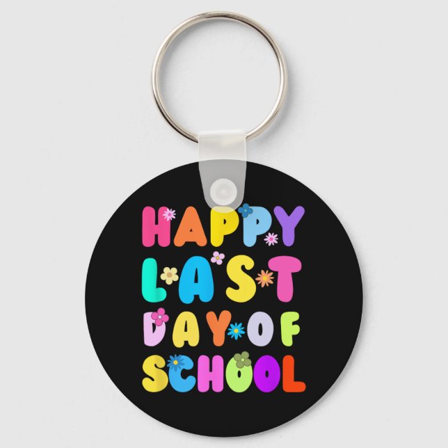 Porte-clés Dernier Jour D'école Professeur Étudiant Remise De (Recto)