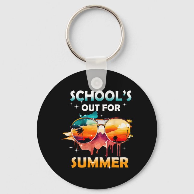 Porte-clés Dernière Journée D'École Sortie Pour Les Enseignan (Recto)