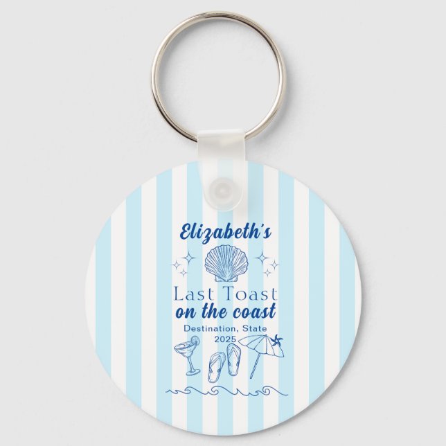 Porte-clés Dernière Soirée de Fille sur la Plage Avant le Mar (Recto)