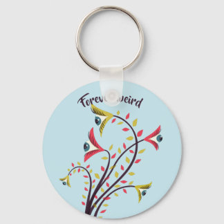 Porte-clés Des Fleurs Colorées Étrangères Aux Yeux Étonnants