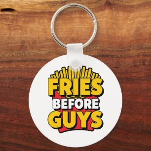 Porte-clés Des frites humoristiques pour les gourmets