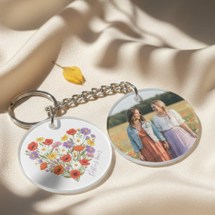 Porte-clés des meilleures amies - Bouquet de fleur
