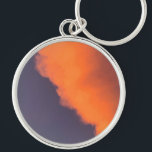 Porte-clés Des nuages magiques et rêvés dans des couleurs rêv<br><div class="desc">"Unexpected Beauty". Cloud and sky photo dans dreamy,  magical orange,  blue colors on sunset.</div>
