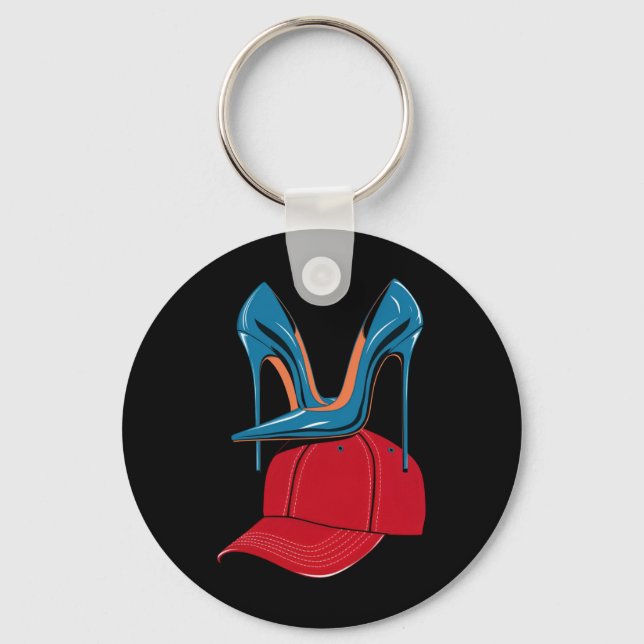 Porte-clés Des talons sur l'élection Casquette de Red MAGA 20 (Recto)