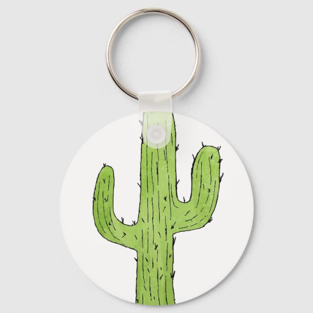 Porte-clés Desert Cactus Desert Plants Cactus Tree Design (Recto)