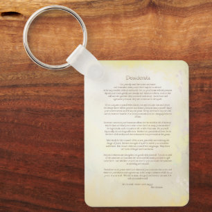 Porte-clés Desiderata
