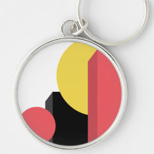 Porte-clés design Abstrait, coloré, moderne, simple, dynamiqu