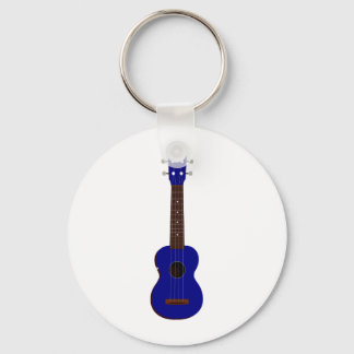 Porte-clés Design Blue Ukulele