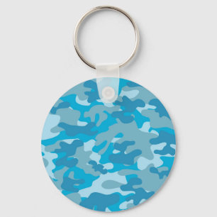 Porte-clés Design Caméra bleu et gris