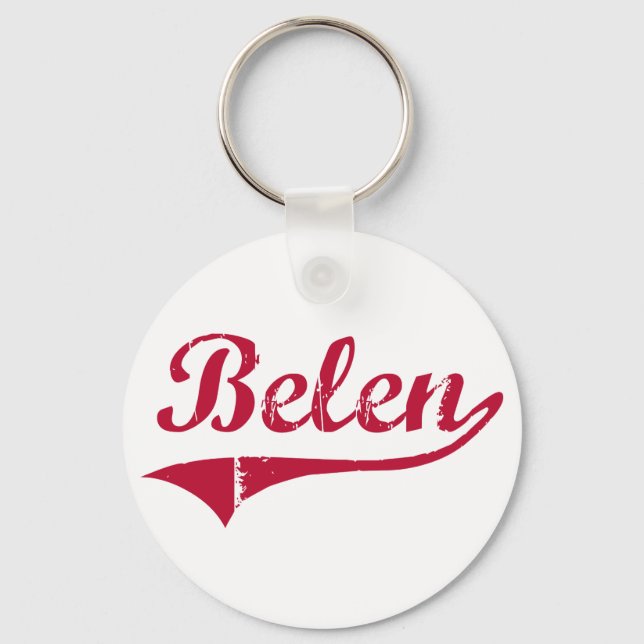 Porte-clés Design classique Belen Nouveau-Mexique (Recto)