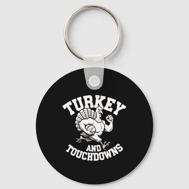 Porte-clés Design D'Action De Grâce Pour Hommes Turquie Et To (Recto)