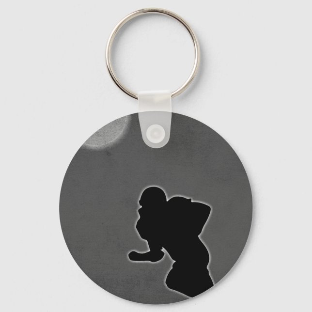 Porte-clés Design de football américain (Recto)