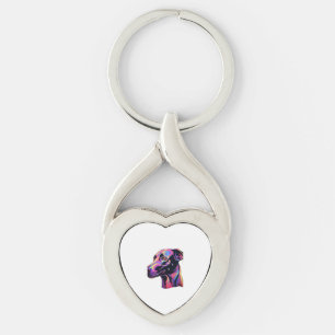 Porte-clés Design de néon Greyhound