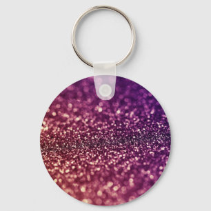 Porte-clés Design de Parties scintillant Red Pink and Purple
