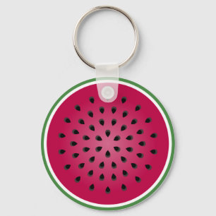 Porte-clés Design de pastèque rouge vert
