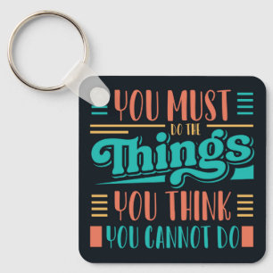 Porte-clés Design de t-shirt motivant