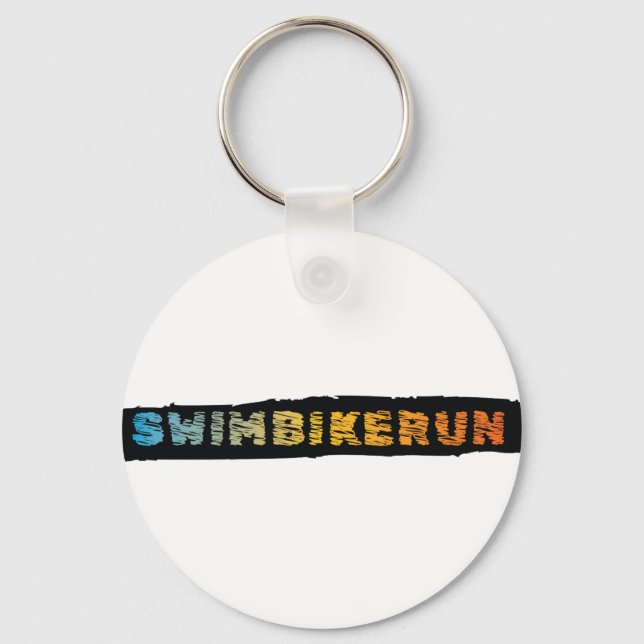 Porte-clés Design de triathlon (Recto)