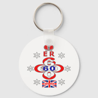 Porte-clés Design des étoiles du Queens Royal Jubilee