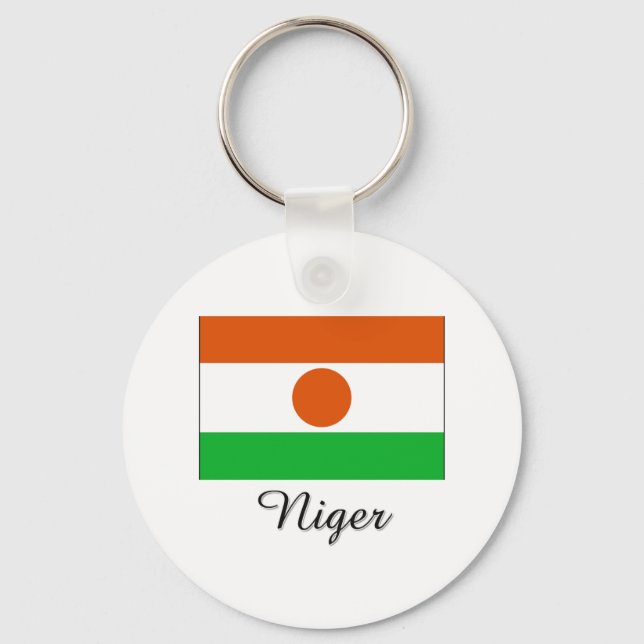 Porte-clés Design du drapeau du Niger (Recto)