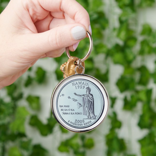 Porte-clés Design du quartier d'état de Hawaii (Main)