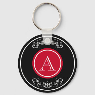 Porte-clés Design élégant de monogramme