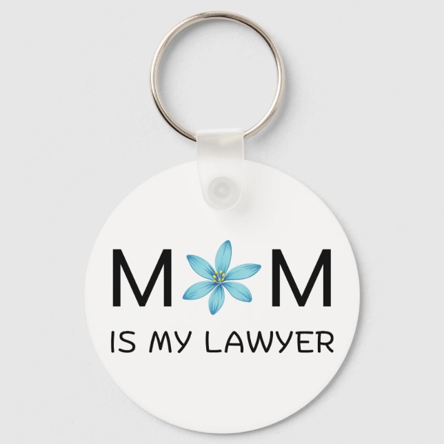 Porte-clés Design esthétique botanique classique féminin (Recto)