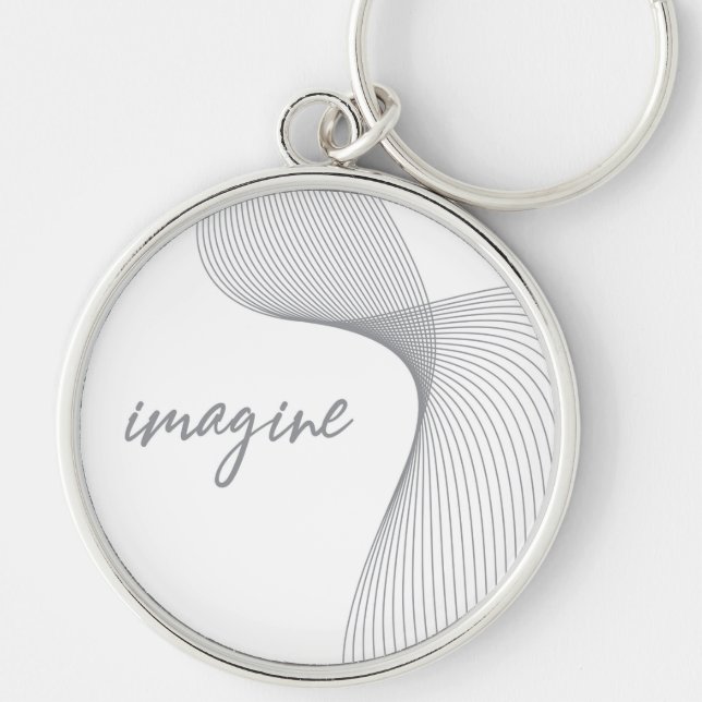 Porte-clés Design graphique moderne, simple et élégant d'Imag (Devant)
