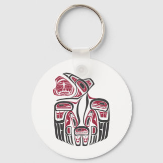 Porte-clés Design Haida Raven