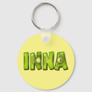 Porte-clés design Kiwi au nom Inna