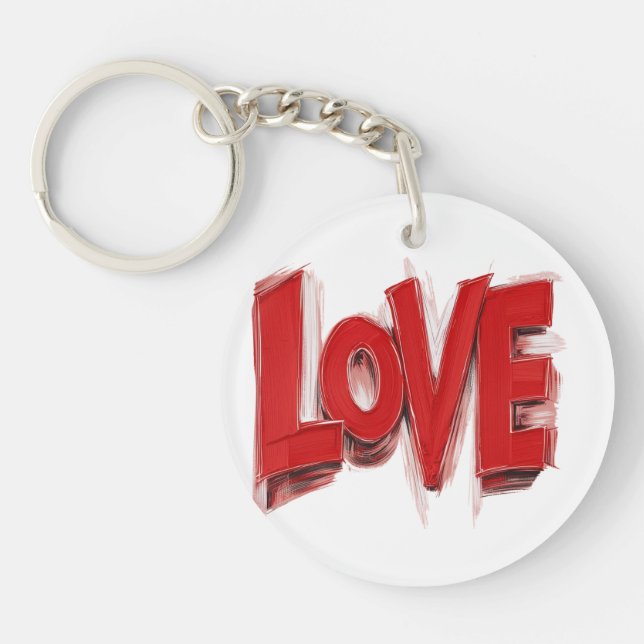 Porte-clés design LOVE (Devant)