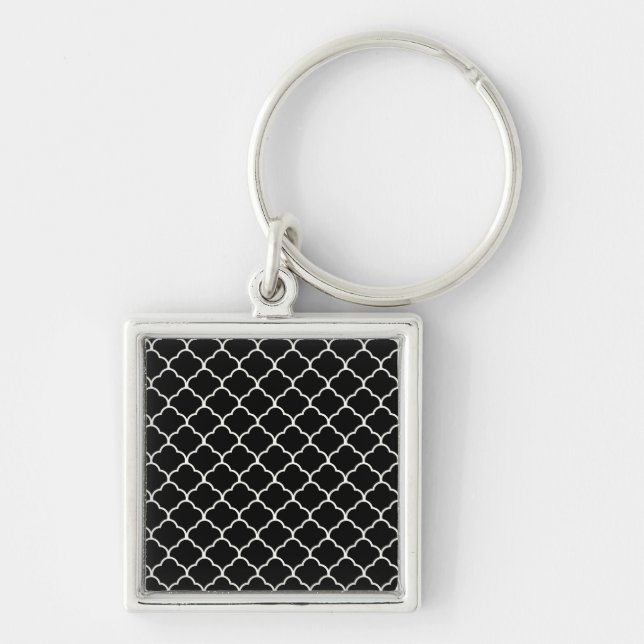 Porte-clés Design marocain noir @ Emporiomoffa (Devant)