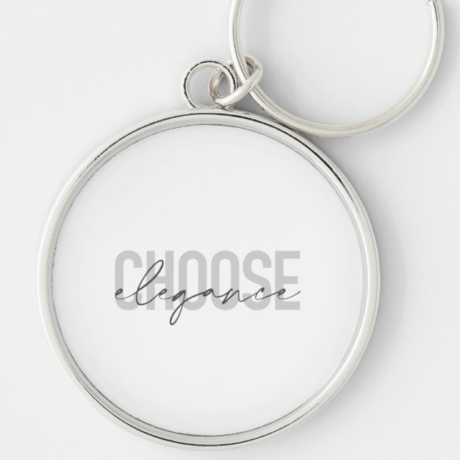 Porte-clés Design moderne, simple, urbain, cool Choisir Eléga (Devant)